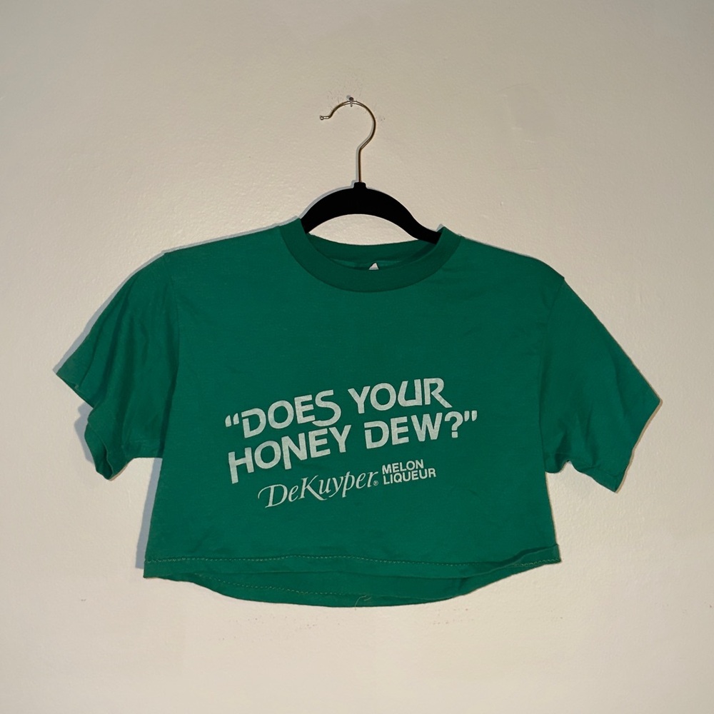 Vintage Green DeKuyper Crop Top
